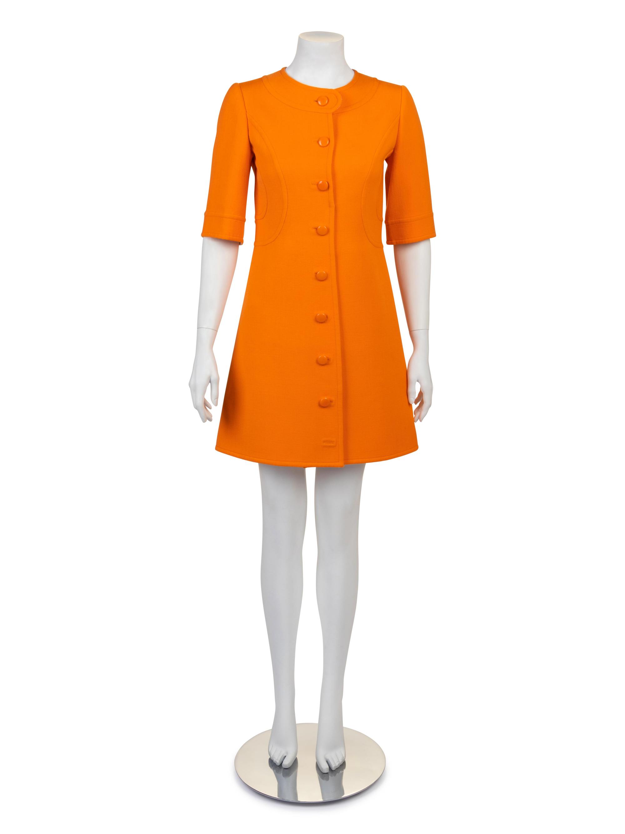 Philippe Venet Couture Coat Dress, 1960-70s
