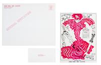 Karl Wirsum, (American, b. 1939), We Got Nuthun to Hyde! Unique Art Auction at 8/Special Fund Razor, 1974 together with original envelo