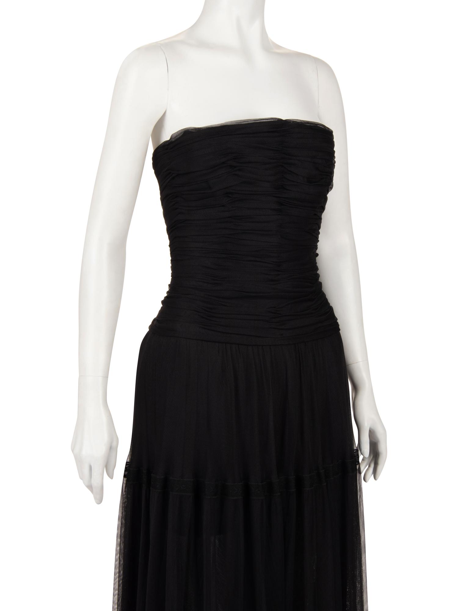 Chanel Net Strapless Dress, Fall 1991