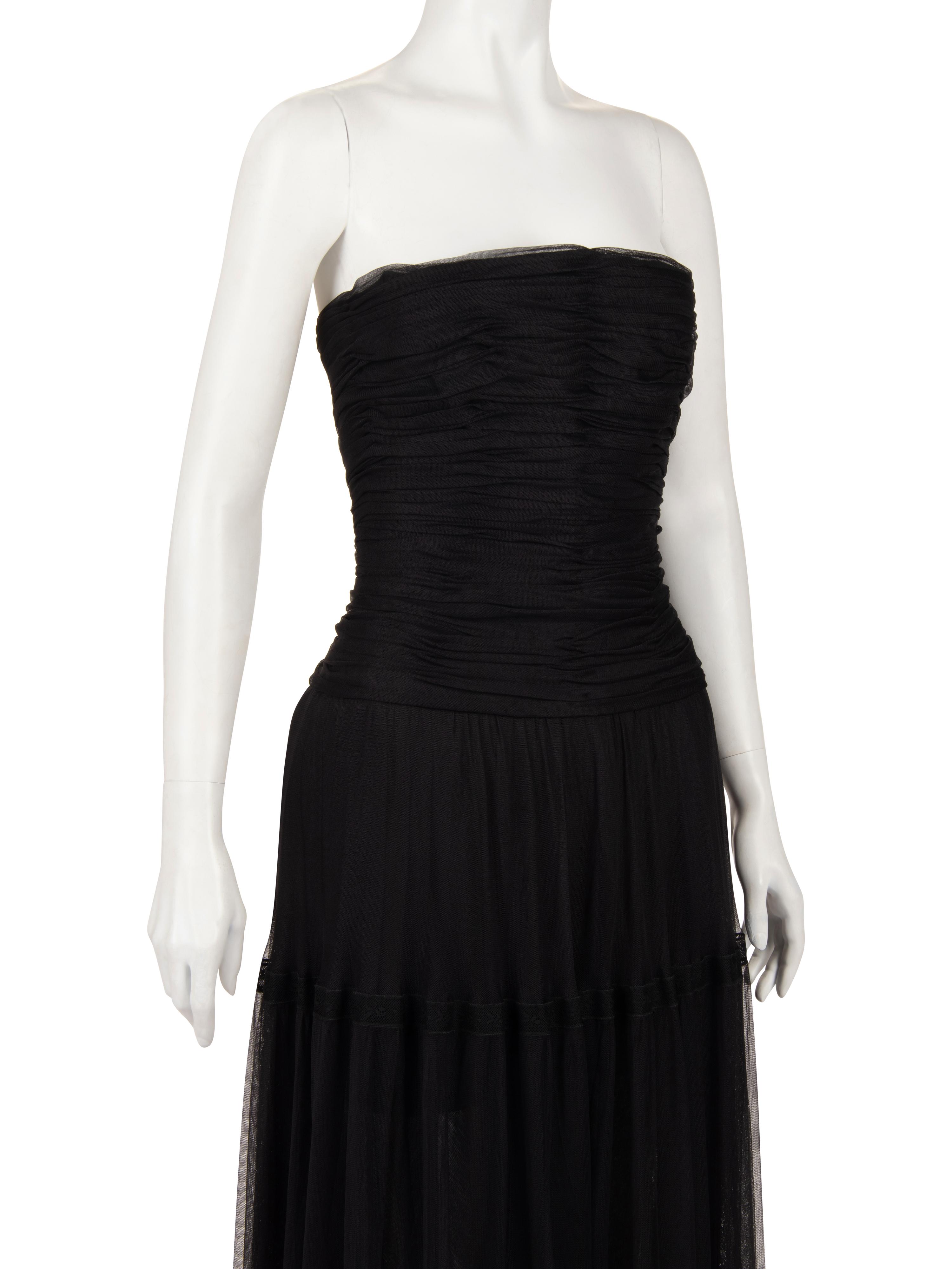 Chanel Net Strapless Dress, Fall 1991