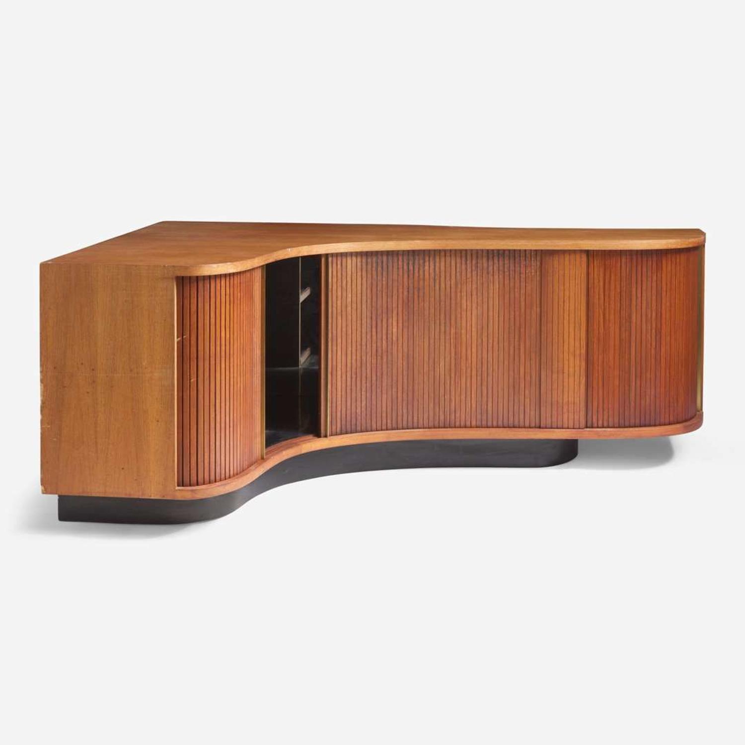 Vladimir Kagan (American, 1927-2016) Custom Corner Cabinet, Kagan-Dreyfuss, Inc., USA, circa 1952