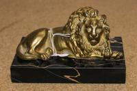 A Continental Gilt Bronze Animalier Figure Height 5 inches. — 19TH/20TH CENTURY