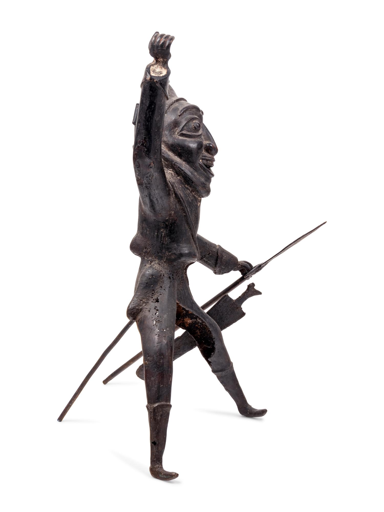 A Benin Style Bronze Figure