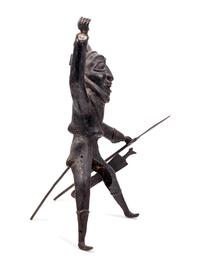 A Benin Style Bronze Figure