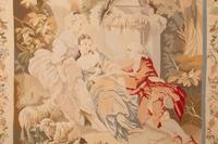 A Pair of Framed Aubusson Style Tapestries