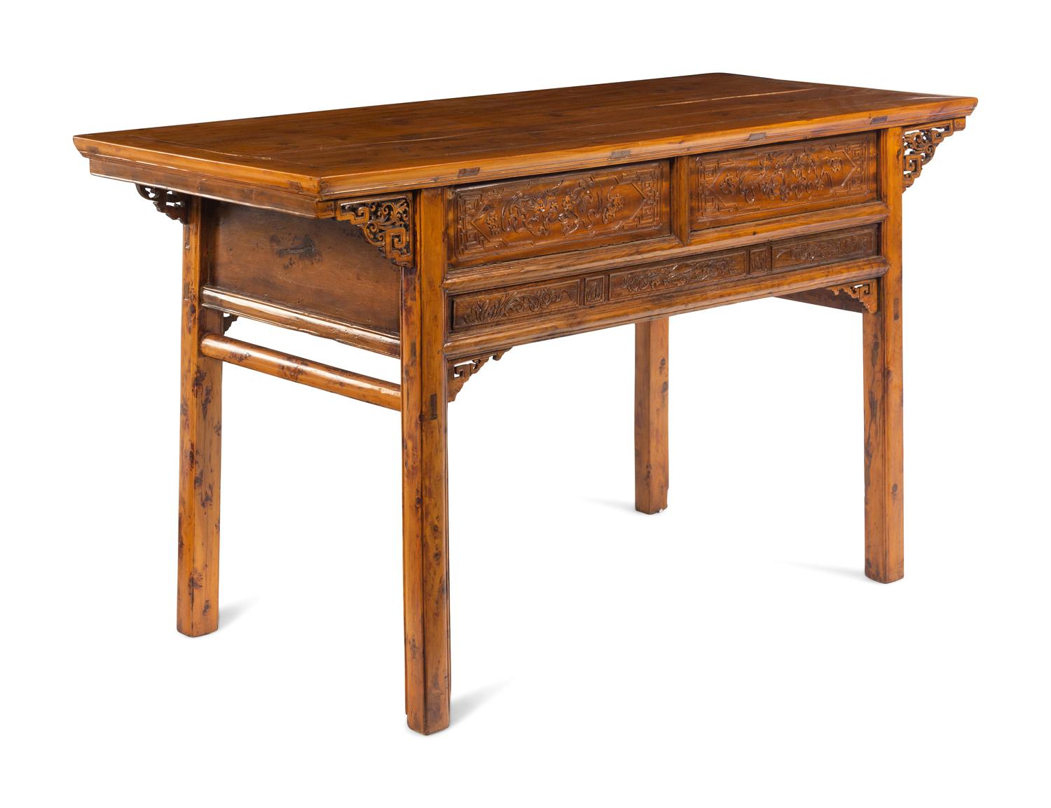 A Chinese Carved Hardwood Altar Table
