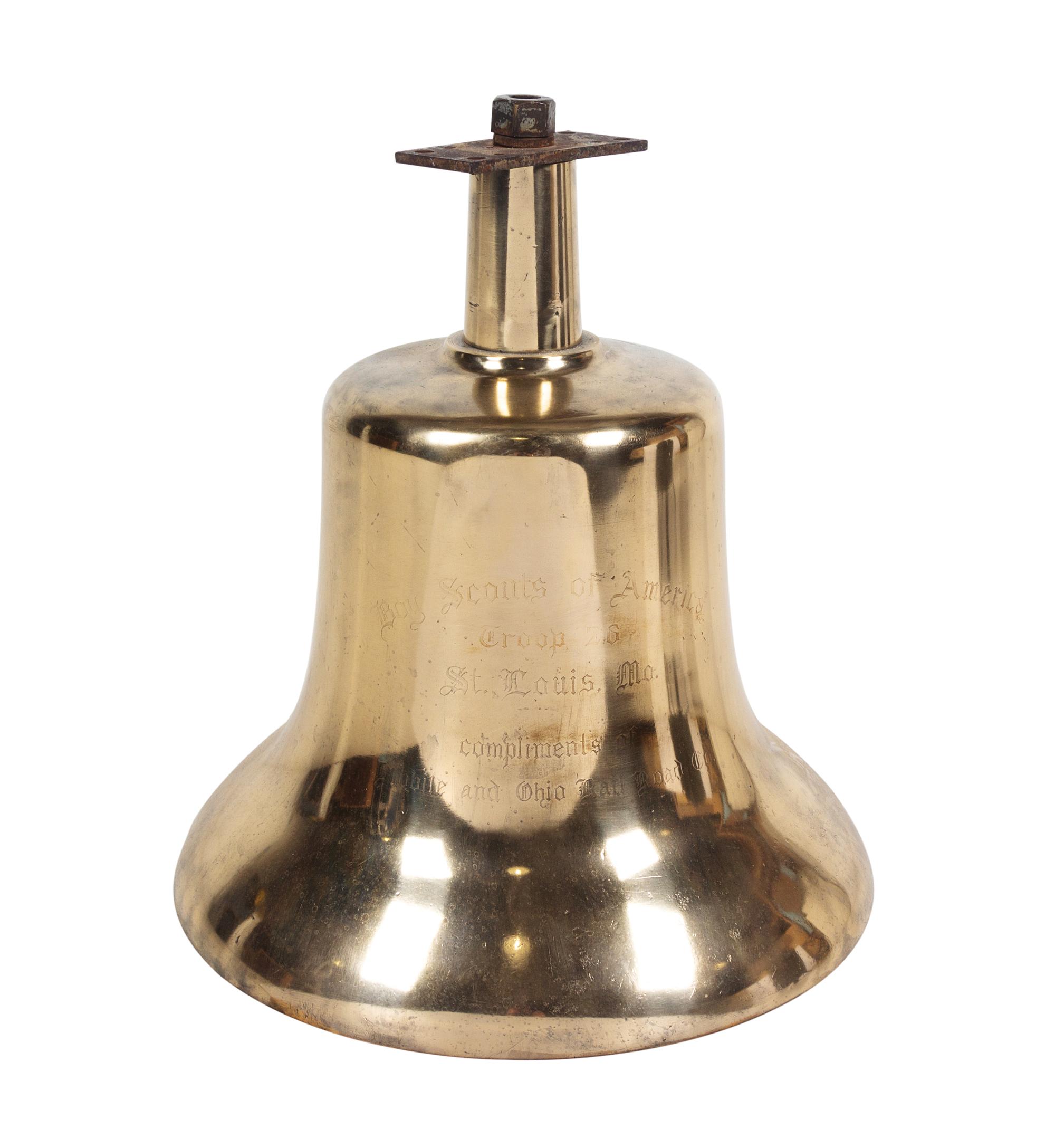 A Mobile and Ohio Railroad Bronze Locomotive Engine Bell