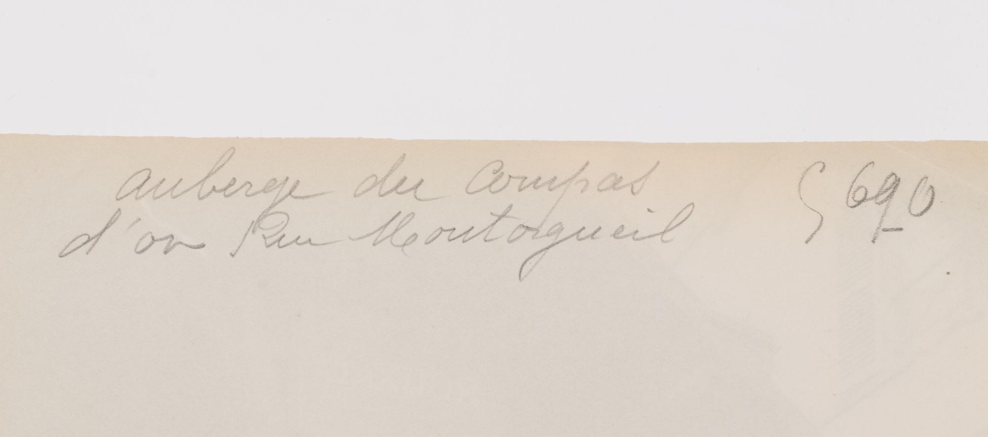 A group of five photographs ( Auberge du Compas d'Or, rue Montorgueil; Façade Saint-Lazare, faubourg Saint-Denis 107; Folie Thoinard, 9 rue Coq-Héron; Hôtel d'Imbercourt, 15 rue de l'Universite; Hôtel de Vendôme, rue Béranger 3 )