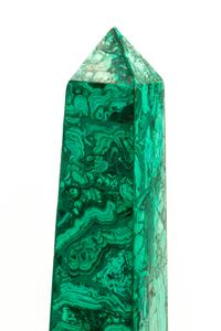 A Pair of Large Malachite Obelisks