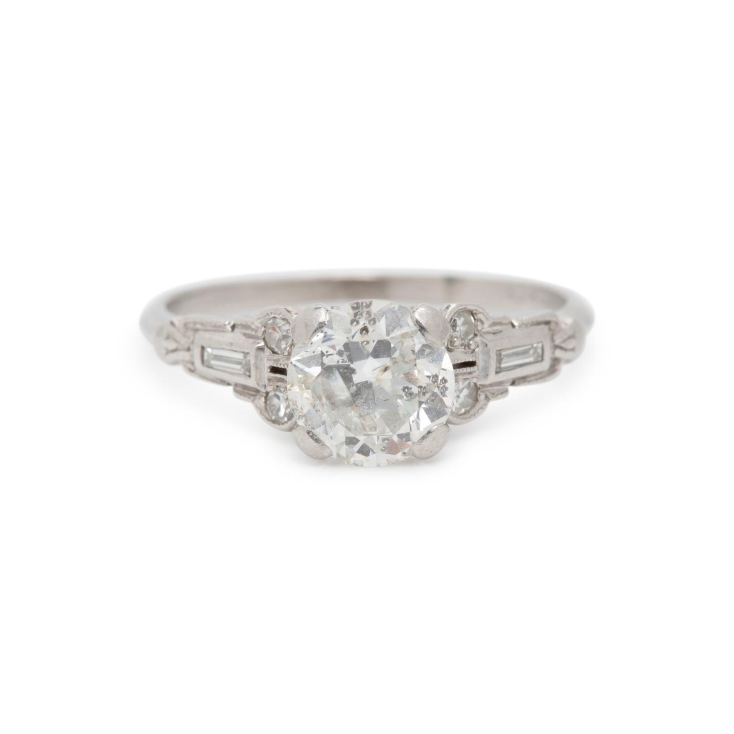 ART DECO, CLARITY ENHANCED DIAMOND RING