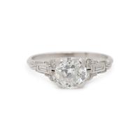 ART DECO, CLARITY ENHANCED DIAMOND RING