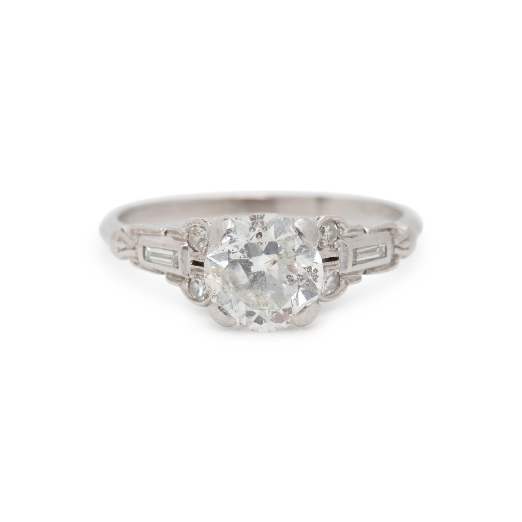 ART DECO, CLARITY ENHANCED DIAMOND RING