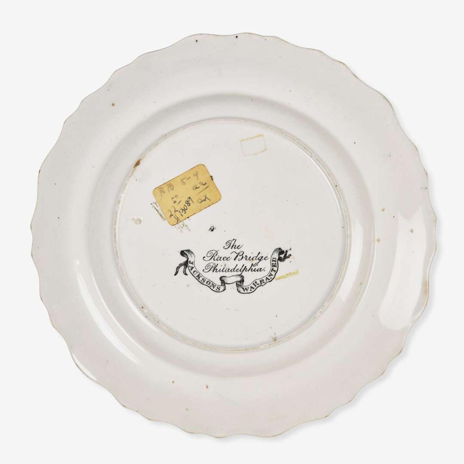 A collection of nine Staffordshire Historical Blue and transfer-printed tablewares; J.& J. Jackson, Burslem, T. Godwin, Burslem, Wedgwood, England, and others, first third 19th century and later