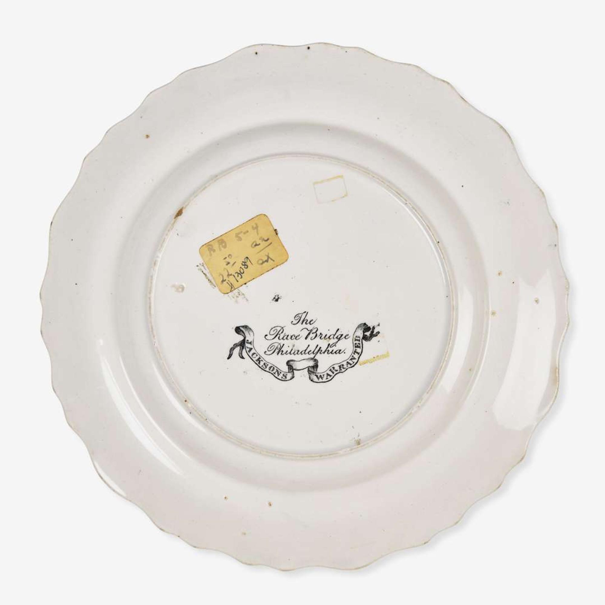 A collection of nine Staffordshire Historical Blue and transfer-printed tablewares; J.& J. Jackson, Burslem, T. Godwin, Burslem, Wedgwood, England, and others, first third 19th century and later