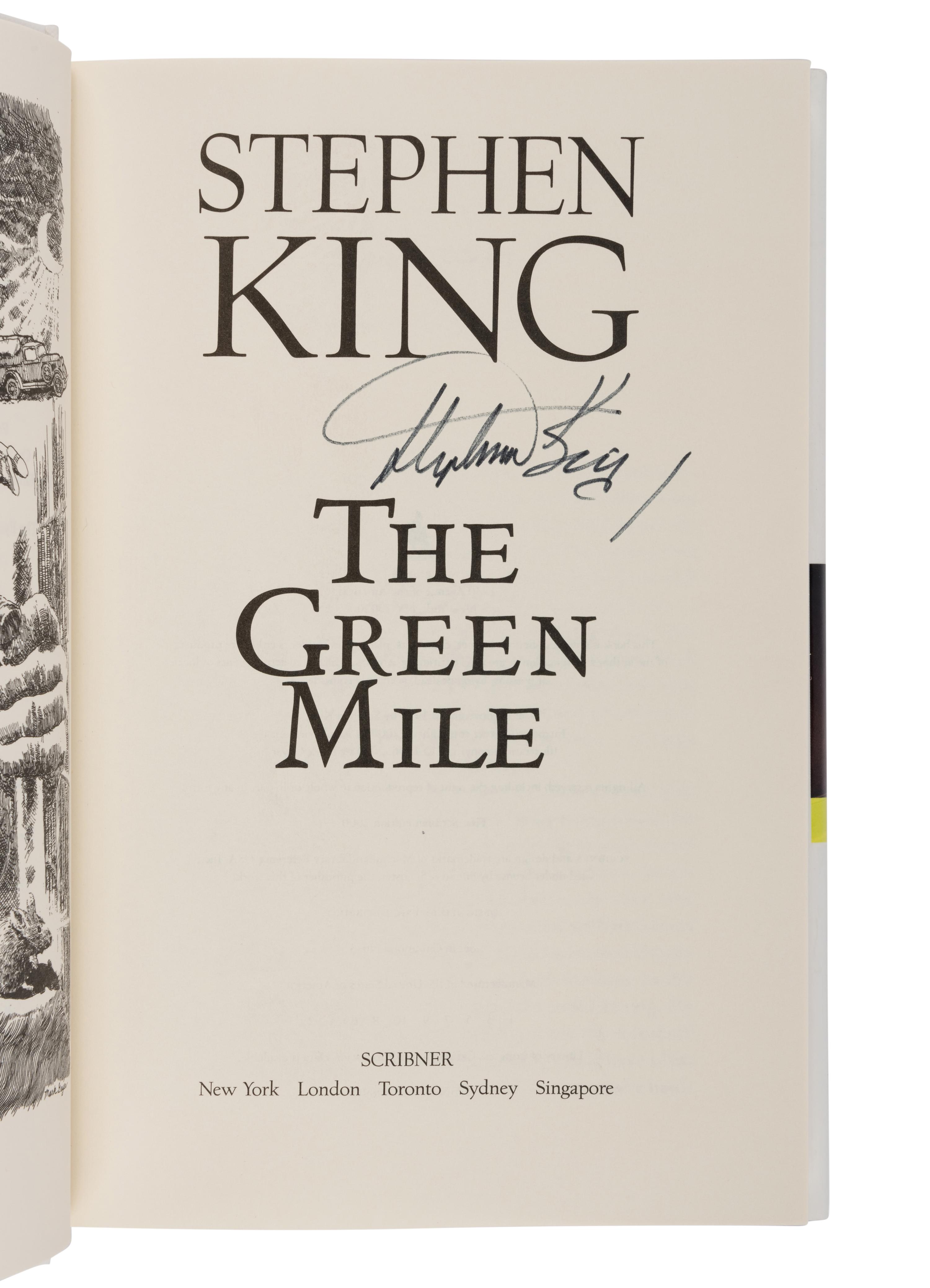 KING, Stephen (b. 1947). The Green Mile. New York: Scribner, 2000.
