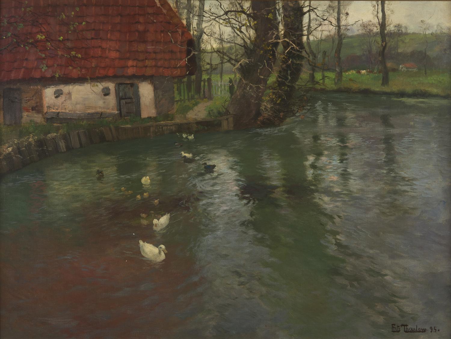 The River Canche, by Montreuil-sur-Mer, 1895