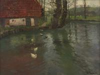 The River Canche, by Montreuil-sur-Mer, 1895