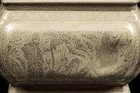 A Chinese Pewter Five-Piece Altar Set