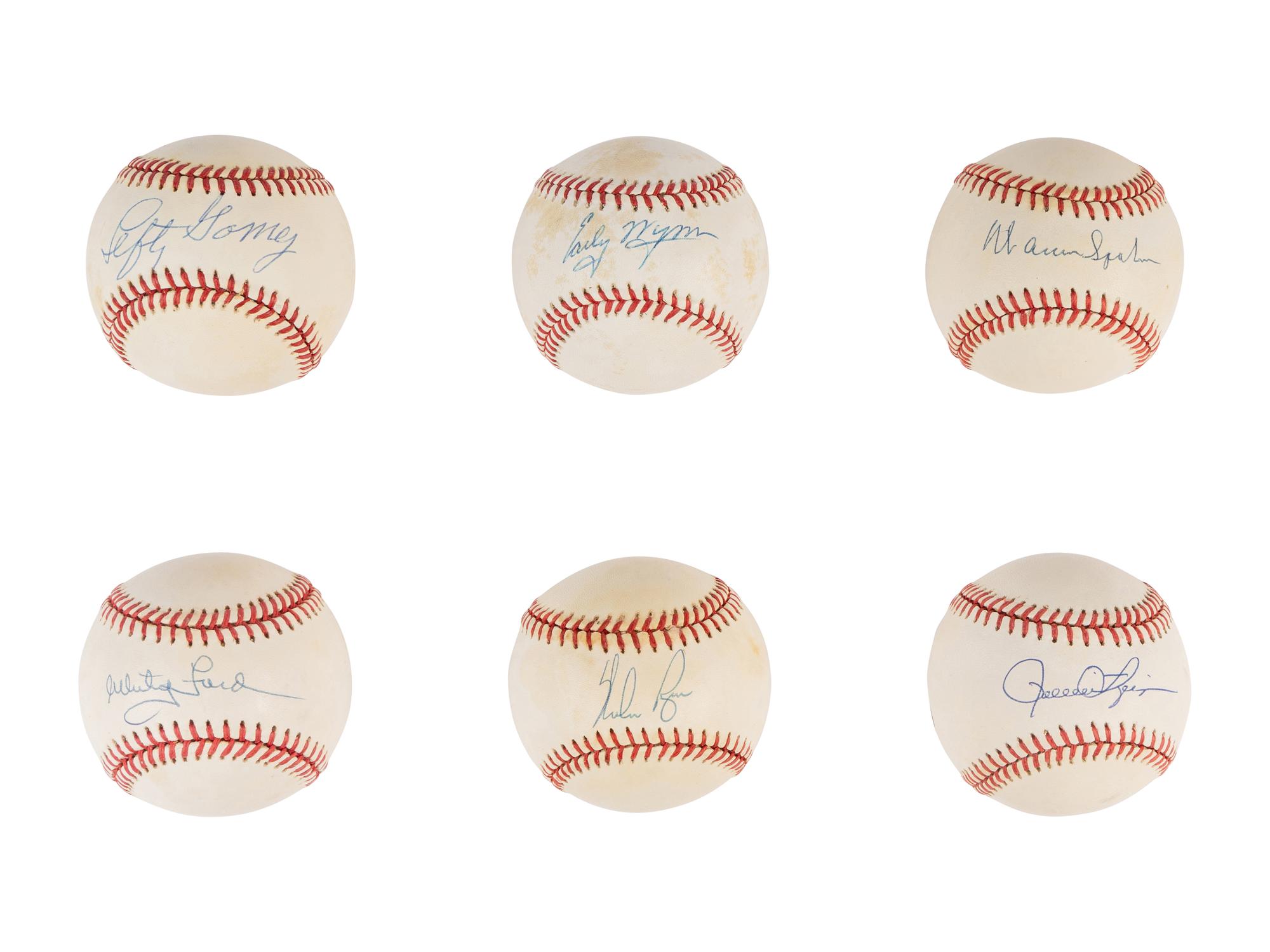 A Group of 19 Hall of Fame Pitcher Single Signed Autograph Baseballs (Beckett Authentication Services Certified),