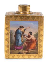 A Vienna Porcelain Tea Caddy