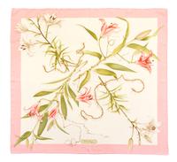 A Pair of Ferragamo Silk Scarves, 34" x 34".