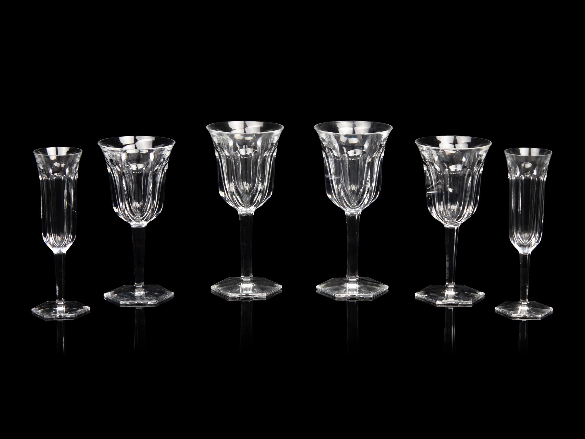 A Baccarat Malmaison Stemware Service