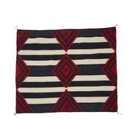 Two Navajo third phase chief's blankets last half 20th century