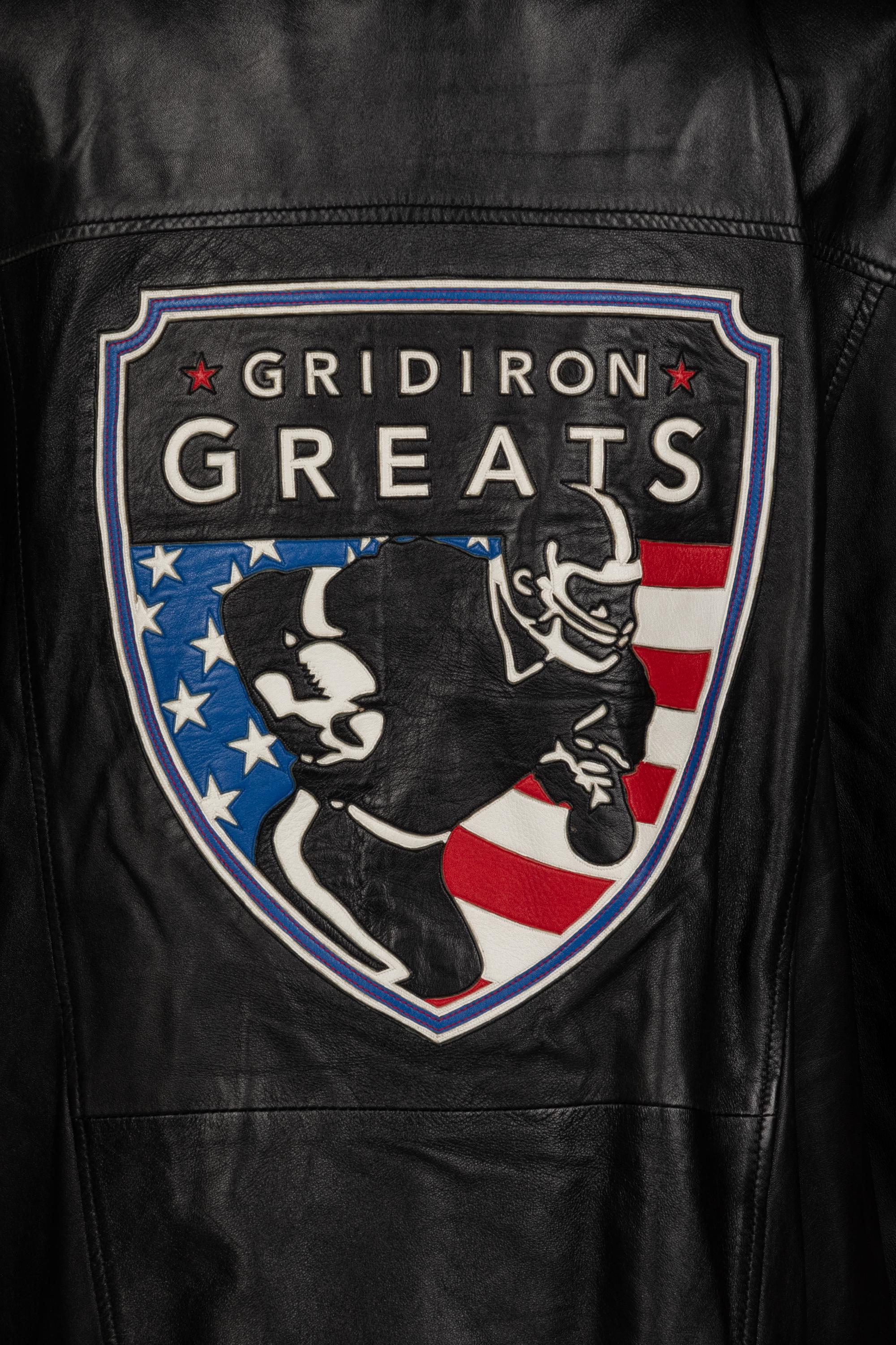 Mike Ditka's Personally Owned and Worn Gridiron Greats Leather Jacket