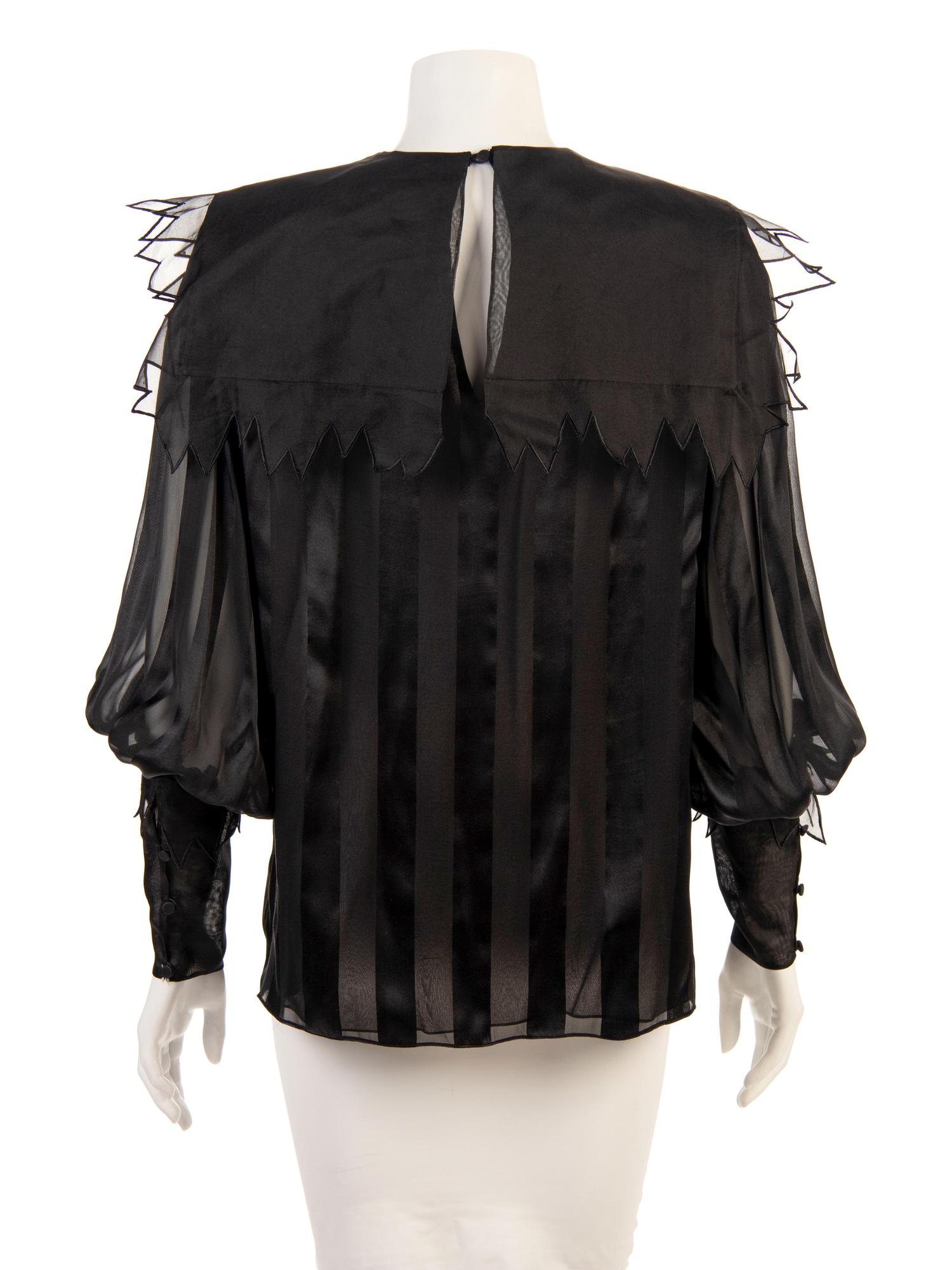 Four Designer Shirts: Two Valentino, One Ungaro, One Hanae Mori, 1980-90s