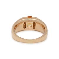 CITRINE AND DIAMOND RING