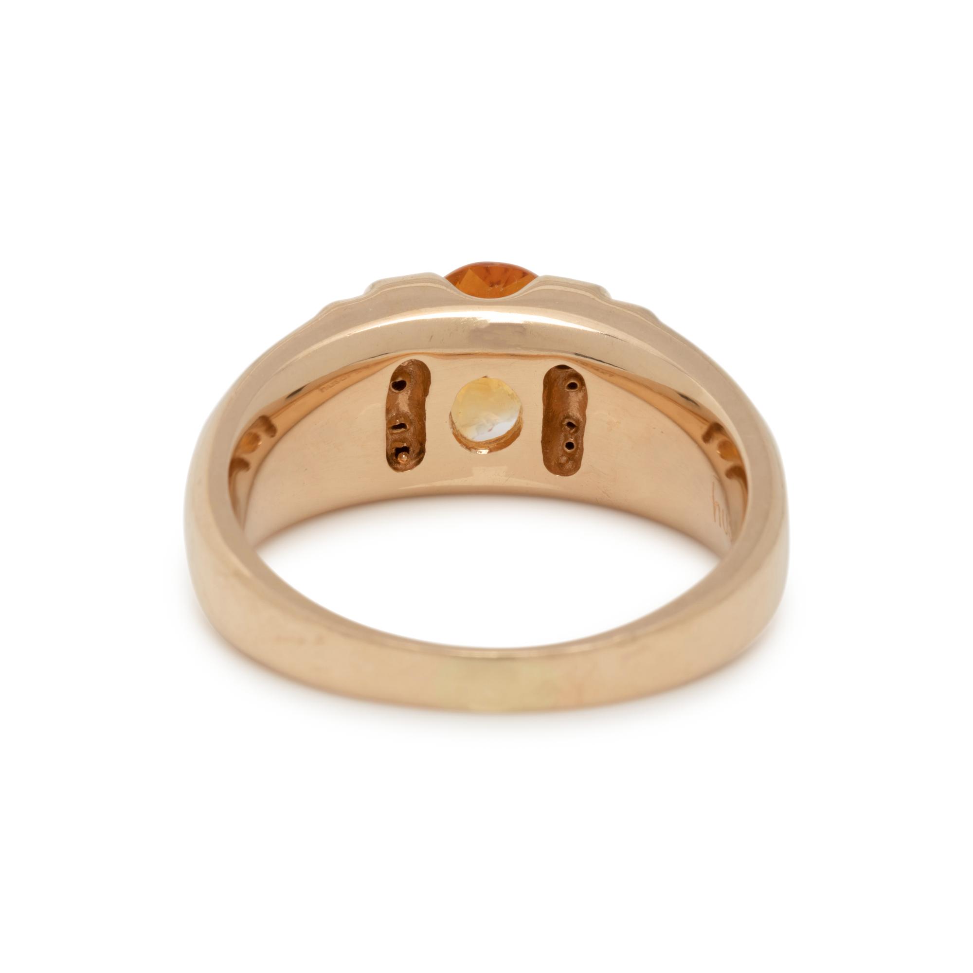 CITRINE AND DIAMOND RING