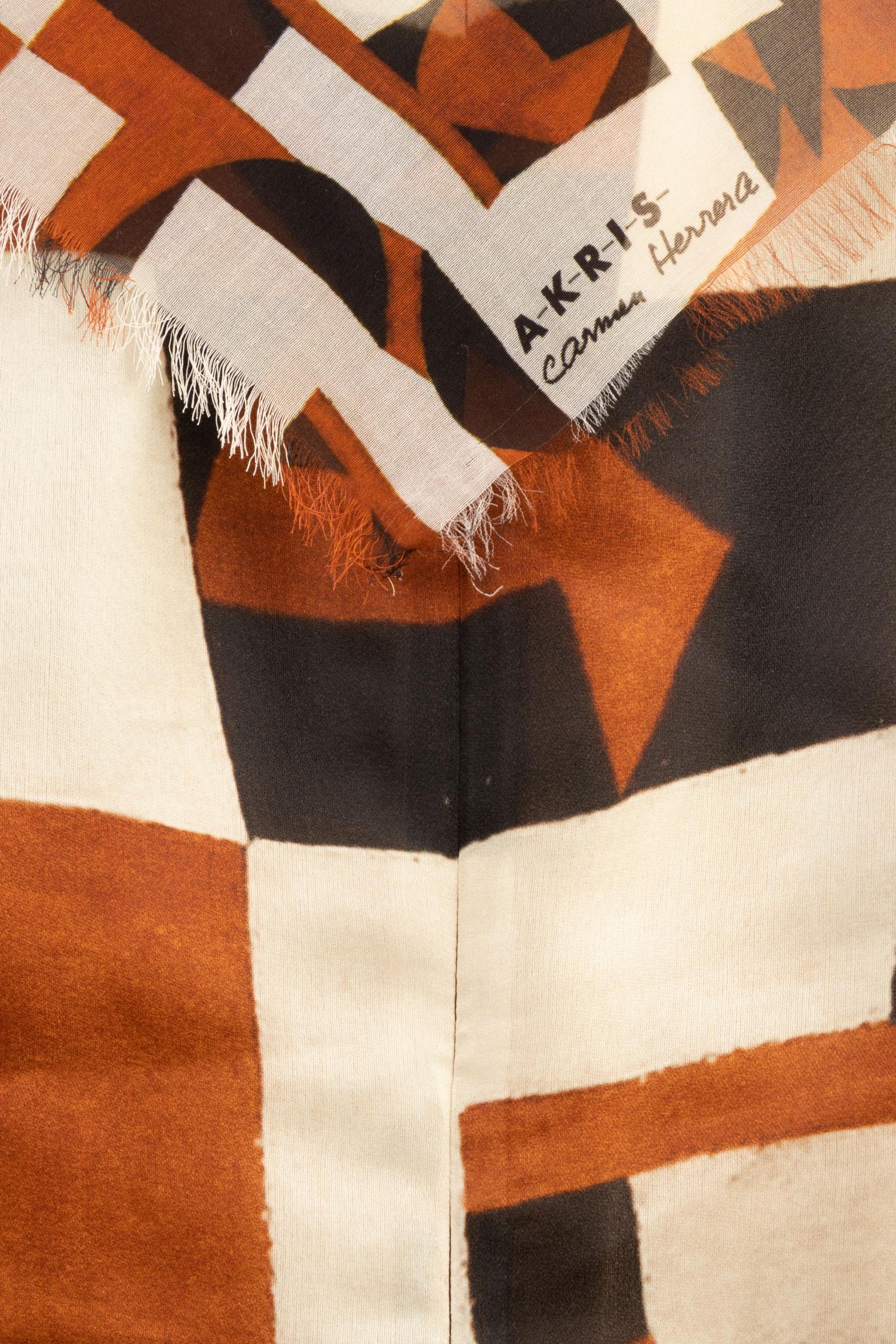 Two Designer Dresses and One Shawl: One Akris with Matching Shawl, One Calvin Klein