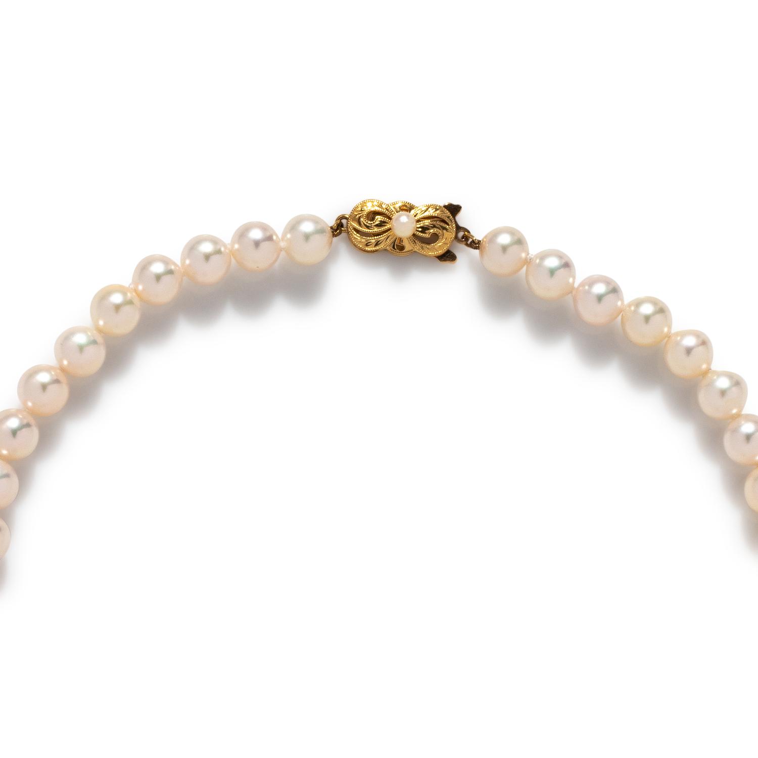 MIKIMOTO, CULTURED PEARL NECKLACE