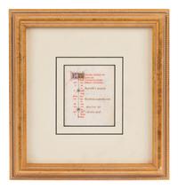 A Group of Book of Hours Leaves on Vellum