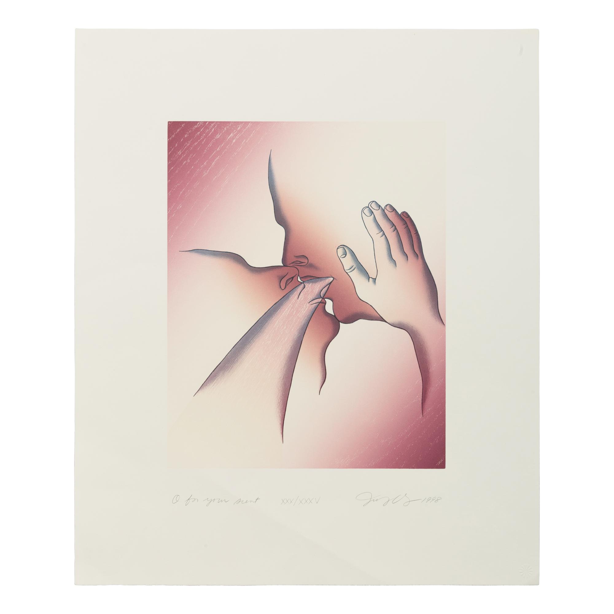 Judy Chicago (American, b. 1939) — O for Your Scent (diptych) (from Voices from the Song of Songs ), 1998