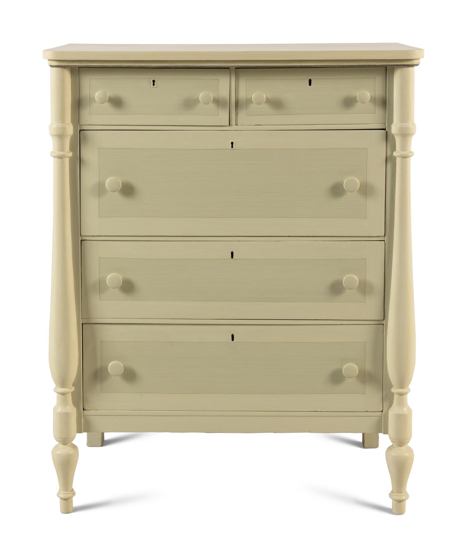 A Painted Chest of Drawers