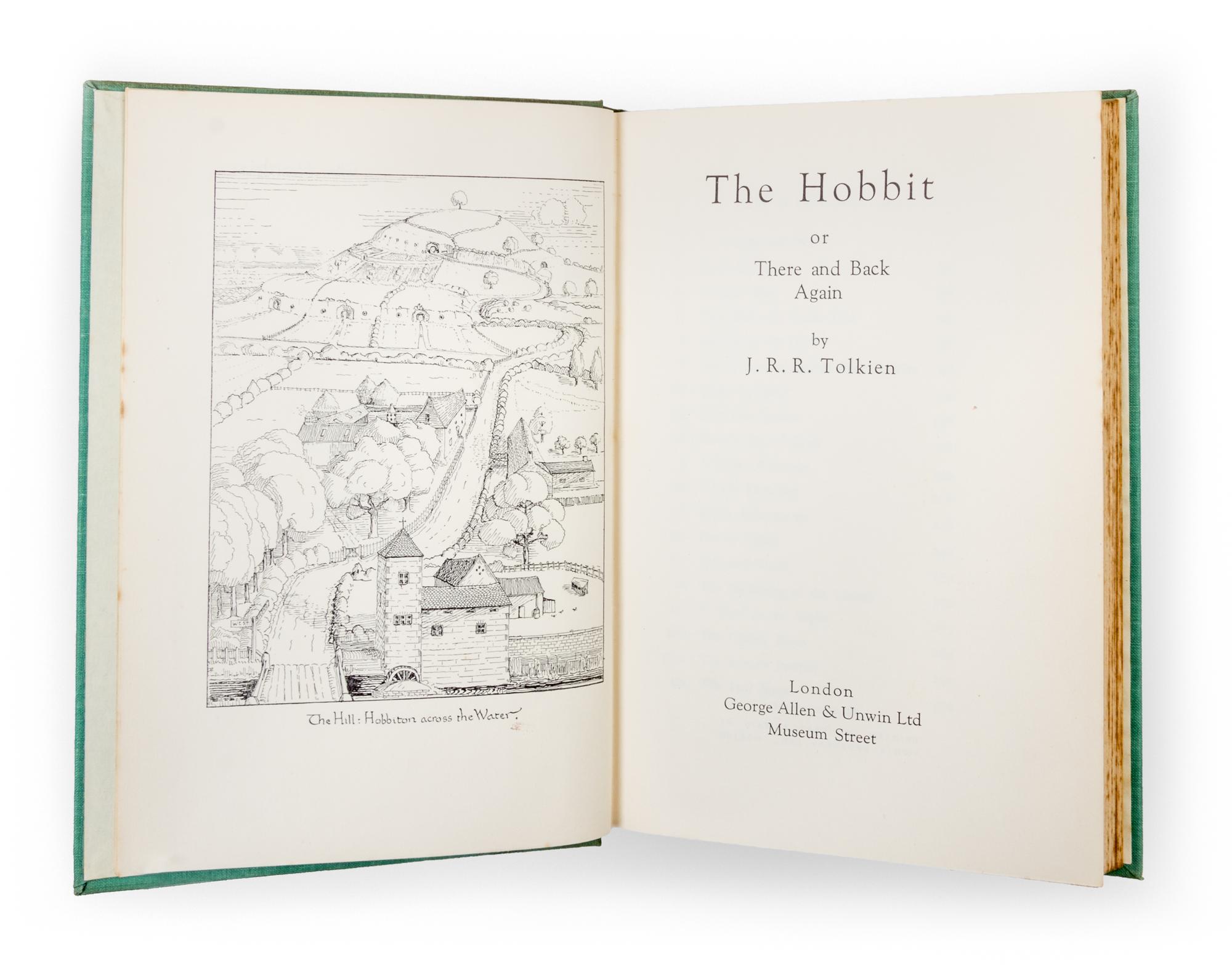TOLKIEN, J. R. R. The Hobbit; or There and Back Again. London, 1937. First edition, first state jacket.