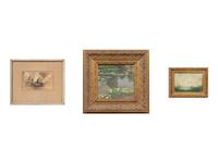 A Collection of Three Small Framed Artworks