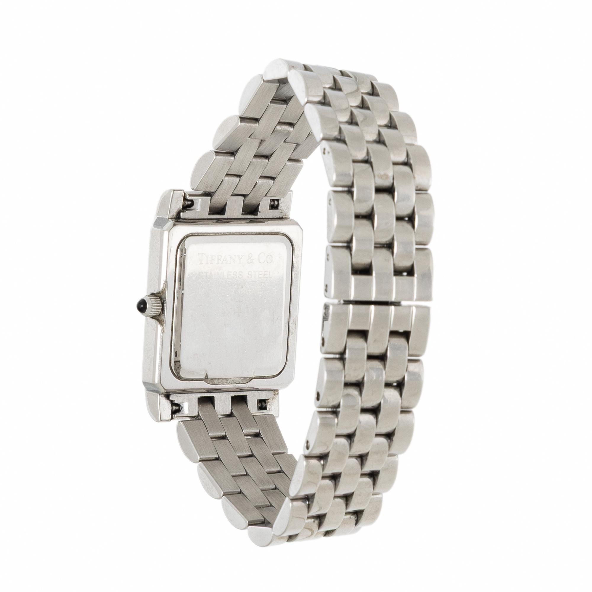 TIFFANY & CO., STAINLESS STEEL WATCH