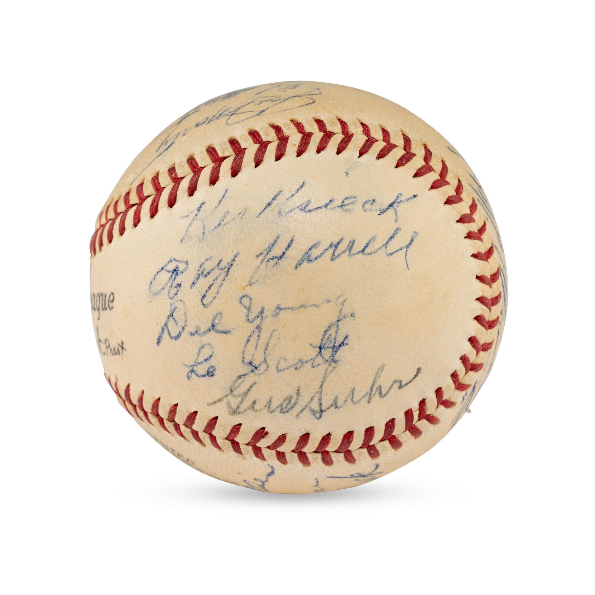 A 1939 Philadelphia Phillies Team Signed Autograph Baseball (Beckett Authentication Services)