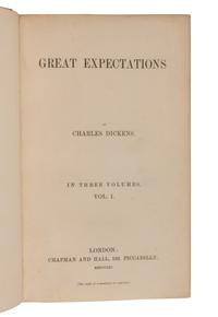 DICKENS, Charles (1812-1870). Great Expectations. London: Chapman & Hall, 1861.