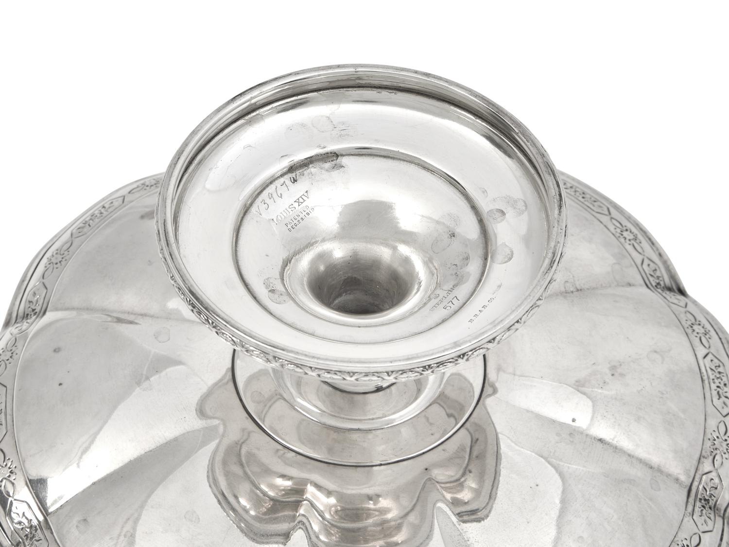 A Pair of American Silver Compotes
