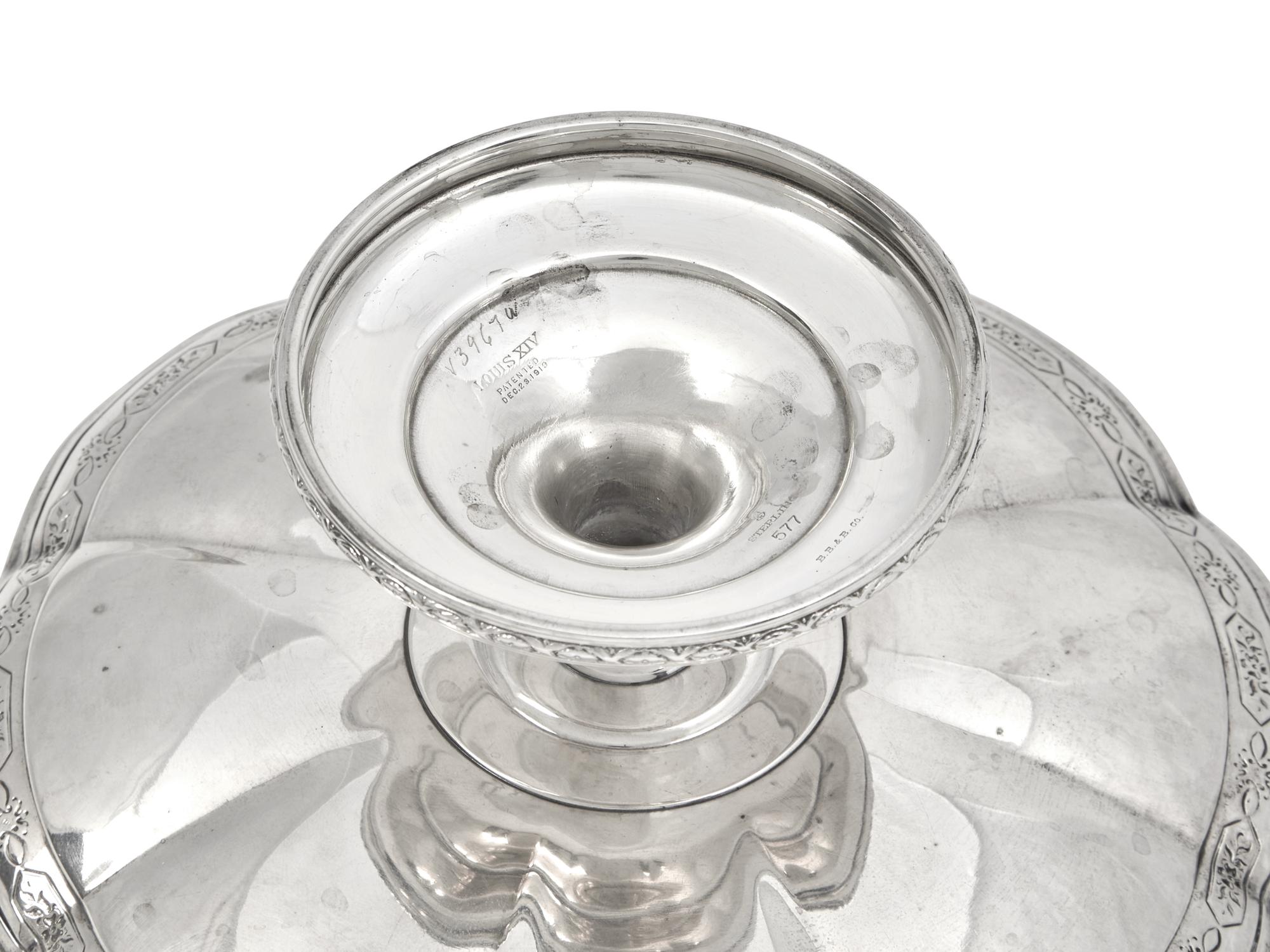 A Pair of American Silver Compotes