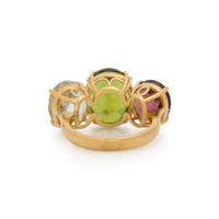 MULTIGEM AND YELLOW GOLD RING