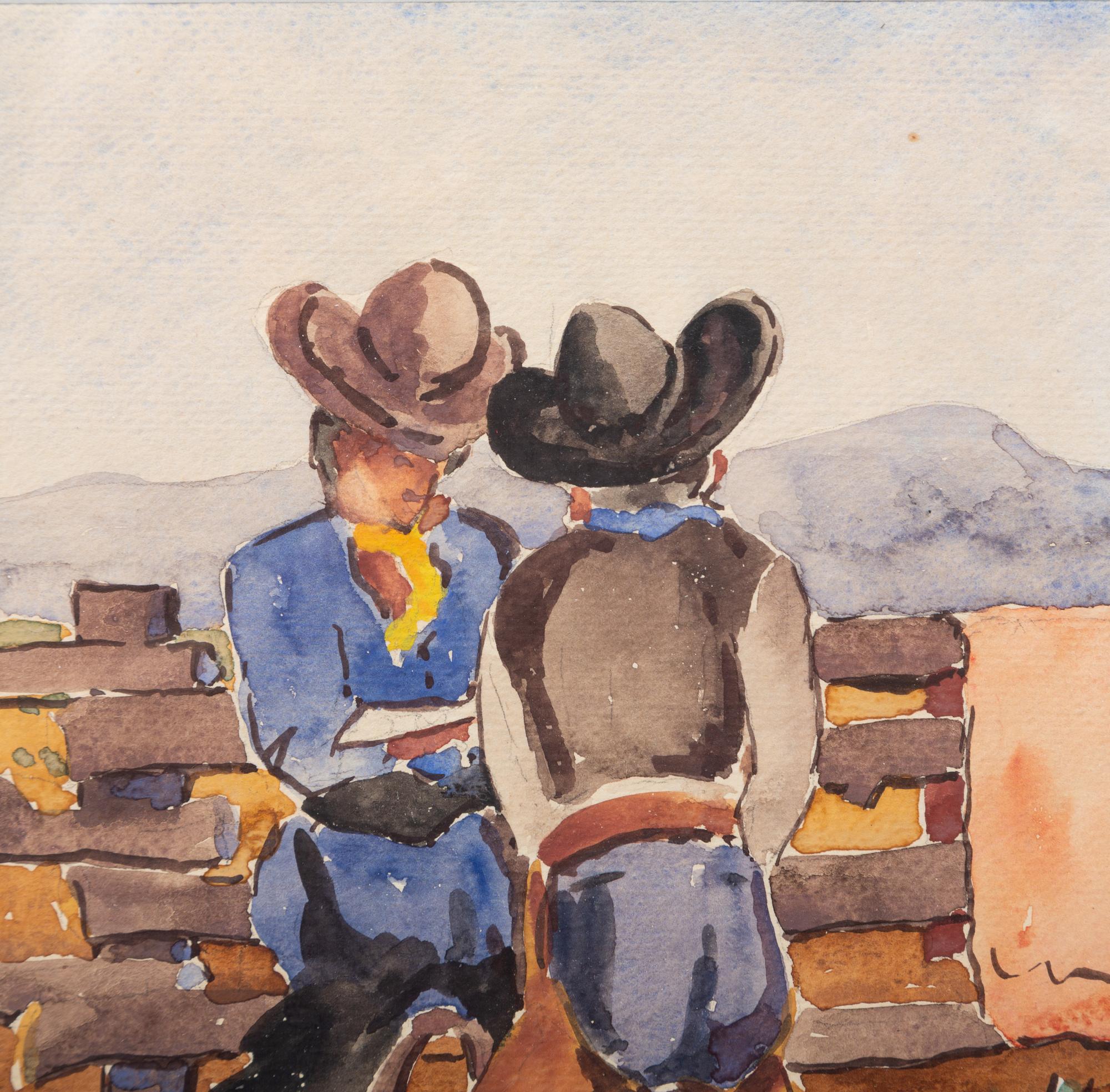 Cowboys Pissing, Artist Unknown