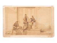 [EARLY PHOTOGRAPHY]. BAULCH, William, photographer. Young Workers . Fortress Monroe, VA: ca 1880s.