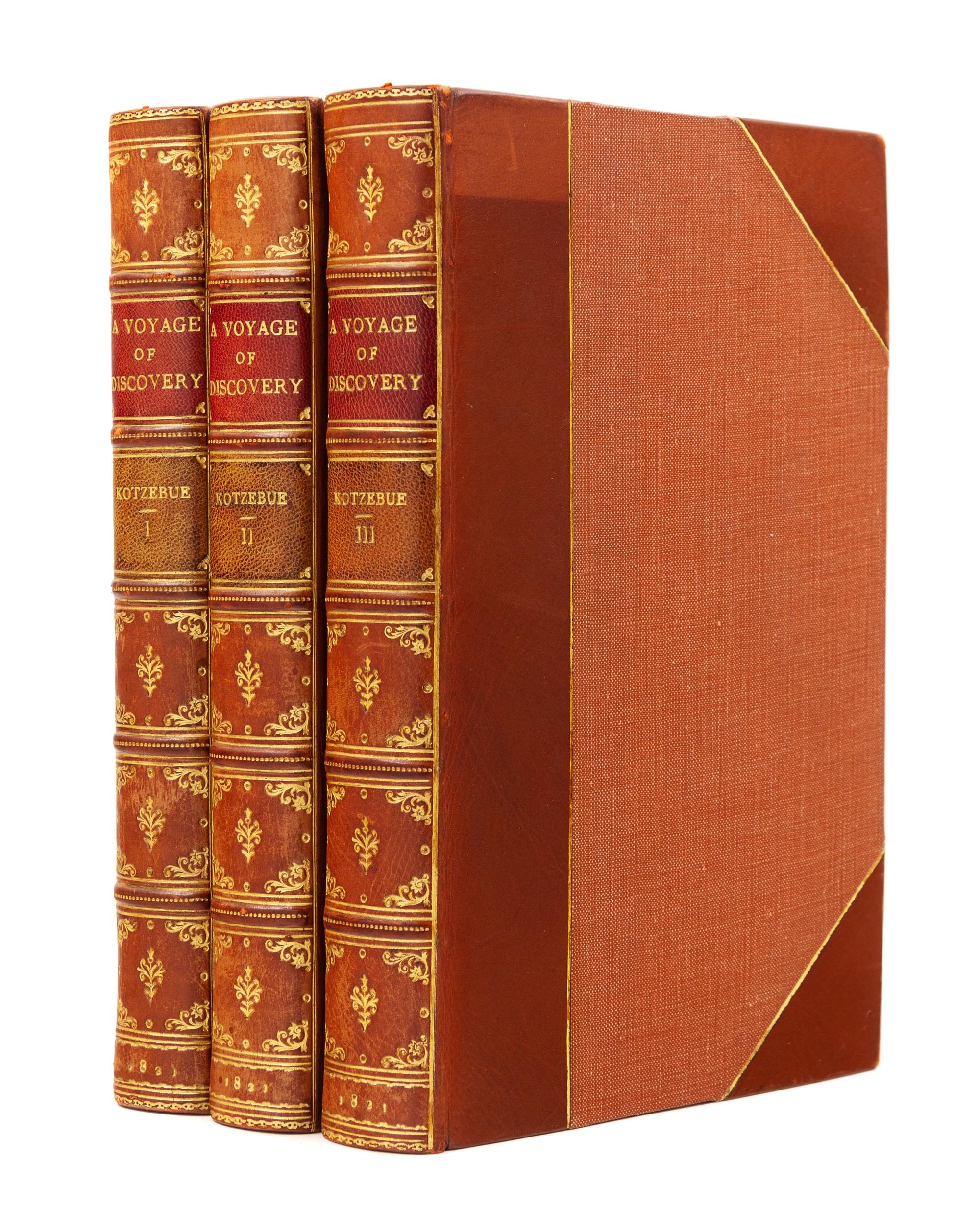 KOTZEBUE, Otto von (1787-1846). A Voyage of Discovery into the South Sea and Beering's Strait. London, 1821. FIRST EDITION IN ENGLISH.
