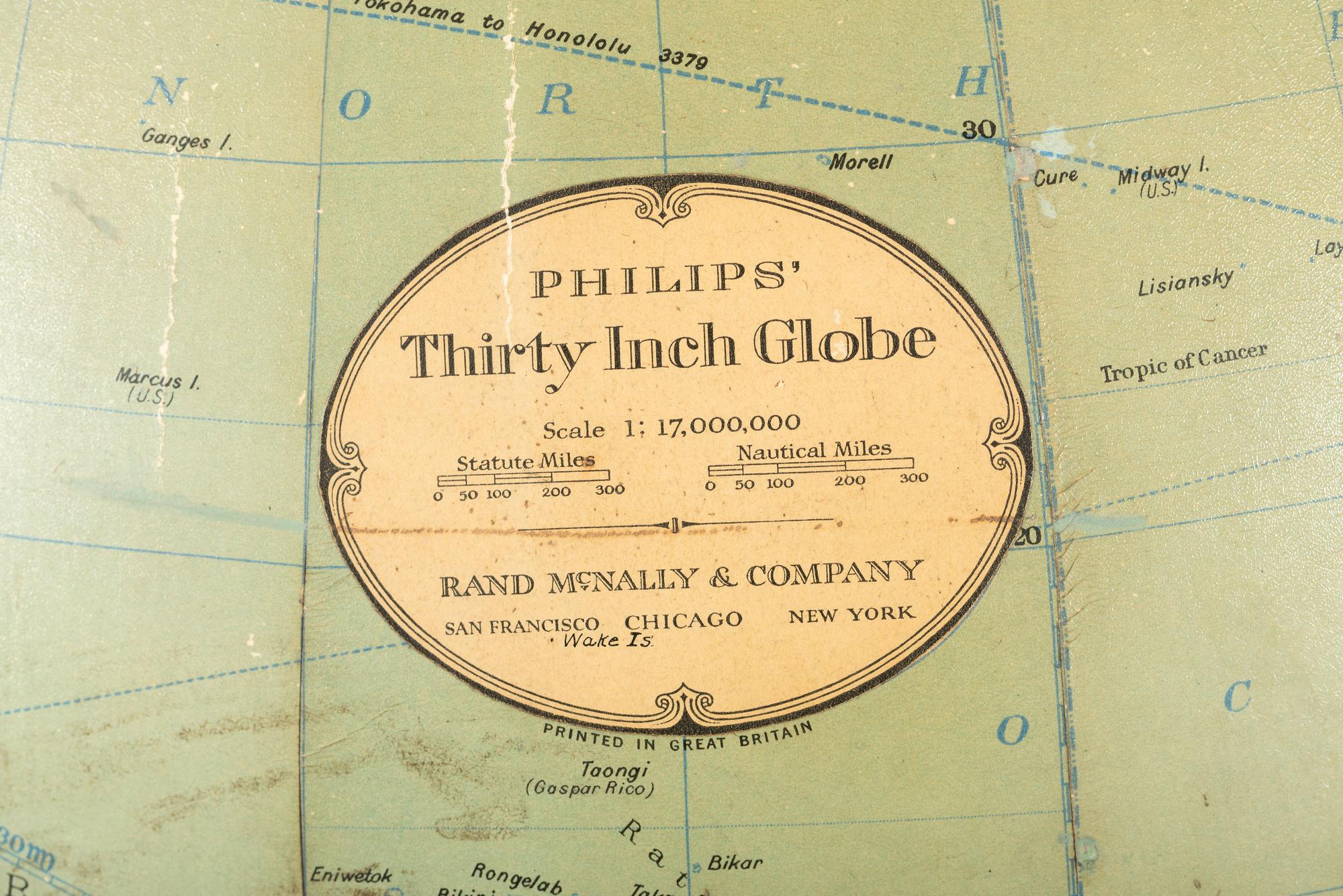 A Philips Terrestrial Globe