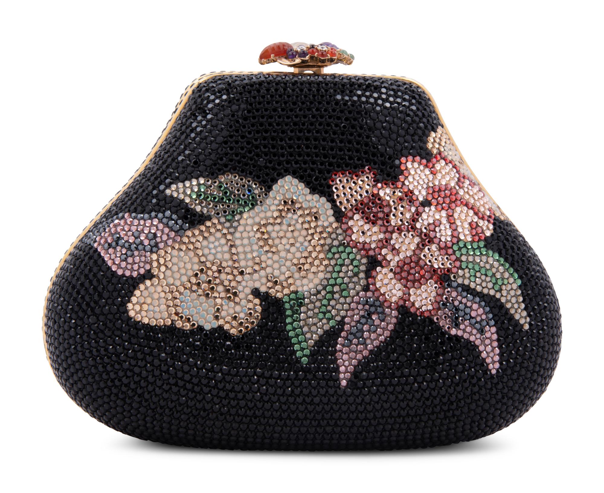 Judith Leiber Padded Floral Motif Minaudière