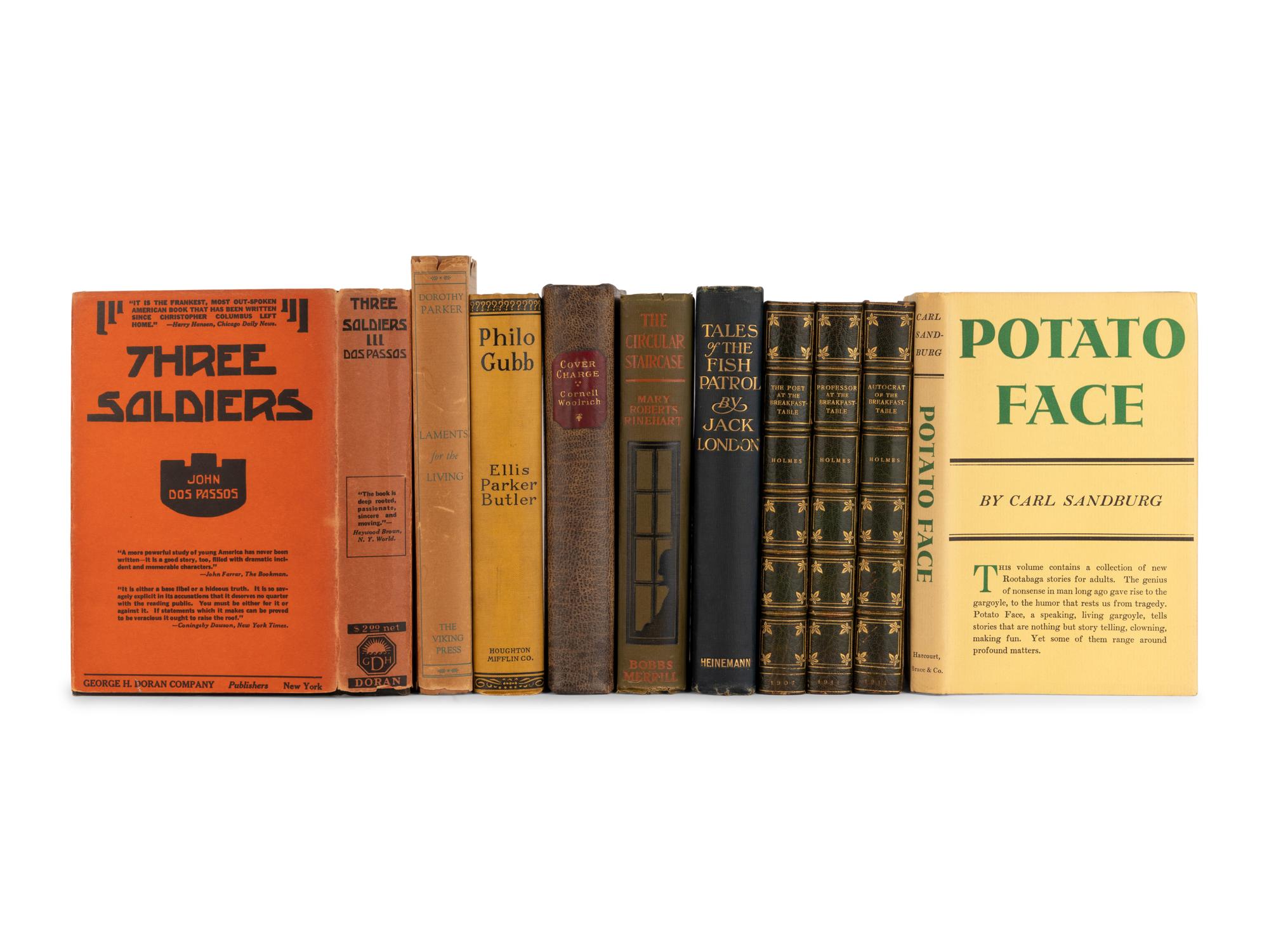 [AMERICAN LITERATURE, EARLY 20th-CENTURY]. A group of 8 works, including: